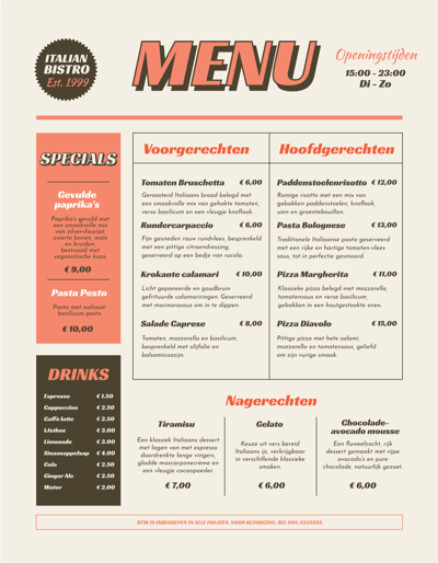 Restaurantmenu-maken-categorieën