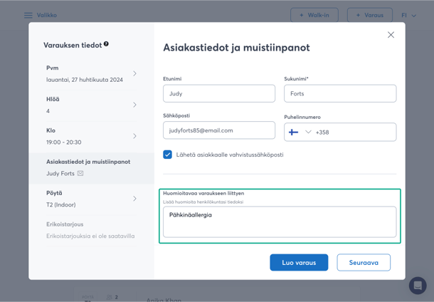 ravintolavarausten-haasteet-muistiinpanot