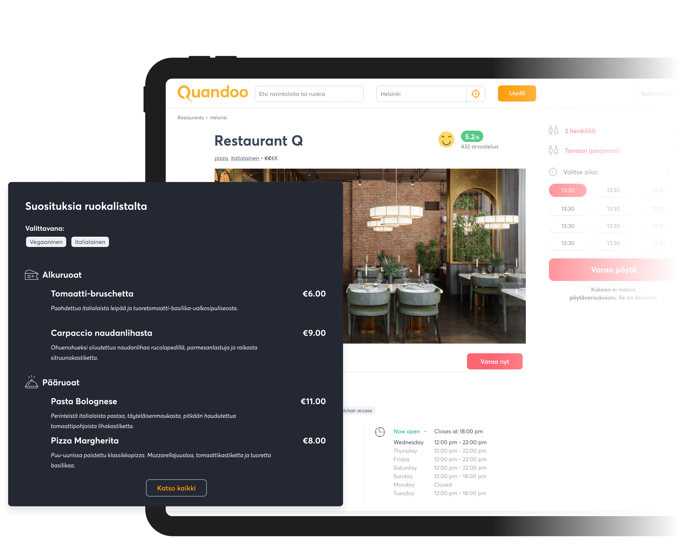  ystävänpäivän-myynninedistämisideoita-ravintoloille-menu-highlights