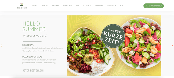 bewerbung von restaurantangeboten