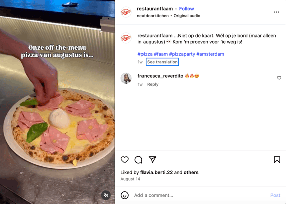 restaurantaanbieding promotie